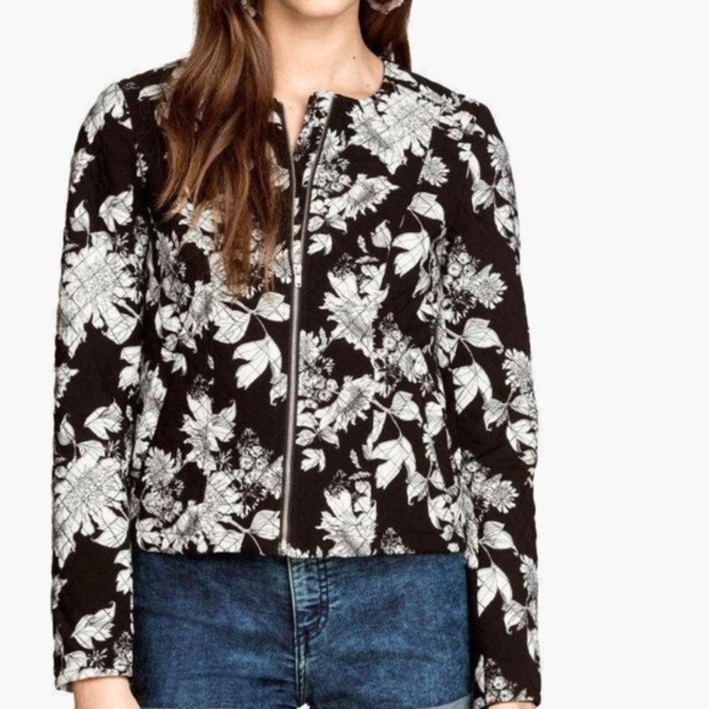 H&M Quilted Floral Jacket